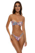 Luli Fama Pinkin' About You Gold V Ring Bandeau Top